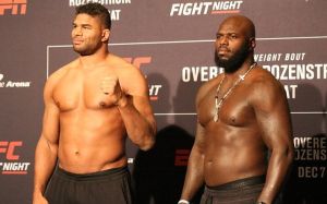 Церемония взвешивания перед турниром UFC on ESPN 7: Алистар Оверим - Жаирзиньо Розенструйк