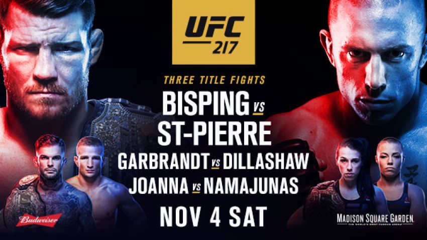 Файткард турнира UFC 217: Биспинг — Сень-Пьер