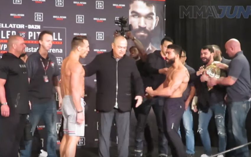 Церемония взвешивания участников Bellator 221: Майкл Чендлер - Патрисио Фрейре, Майкл Пейдж - Даглас Лима