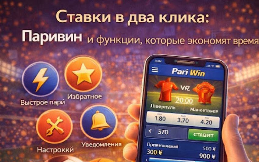 Ставки в два клика: Паривин и функции, которые экономят время