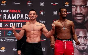 Видео боя Майкл Чендлер - Сидни Аутлоу Bellator 237