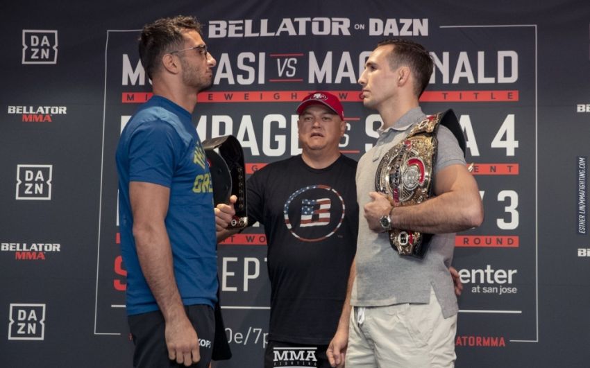 Битва взглядов участников турнира Bellator 206: Мусаси - Макдональд