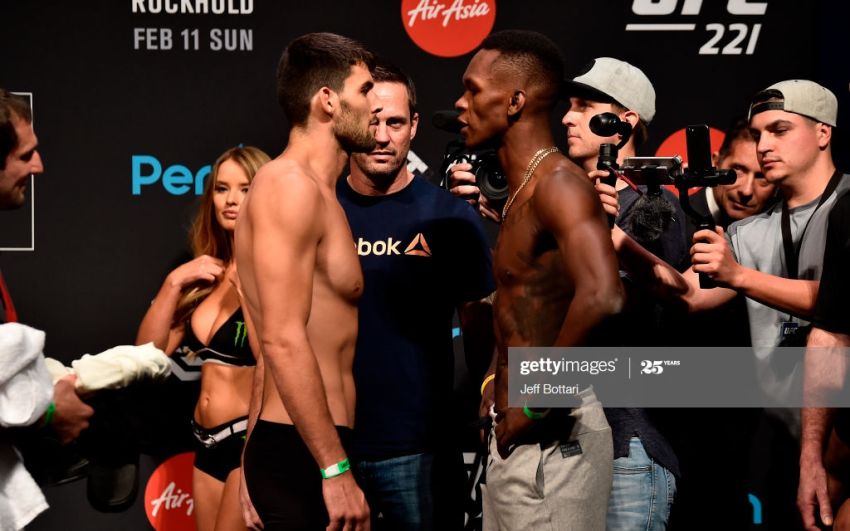 Видео боя Исраэль Адесанья - Роб Уилкинсон UFC 221