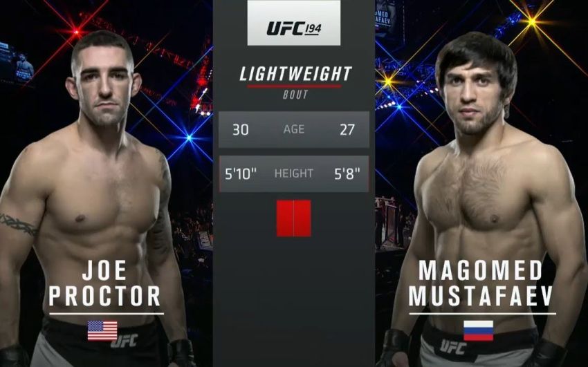 Видео боя Магомед Мустафаев - Джо Проктор UFC 194
