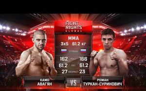 Видео боя Камо Авагян - Роман Туркан-Суринович FIGHT NIGHTS GLOBAL 63