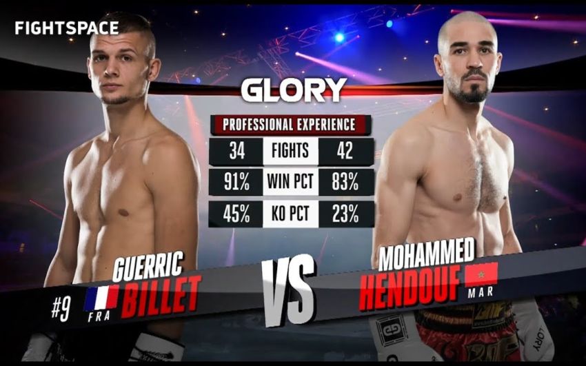 Видео боя Гуэррик Билле - Мохаммед Хендуф Glory 70