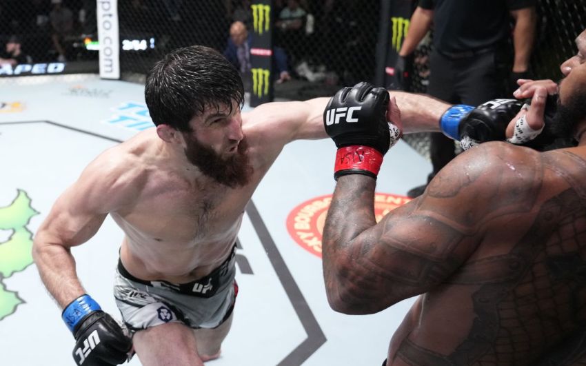 Видео боя Магомед Анкалаев - Тиаго Сантос UFC Fight Night 203