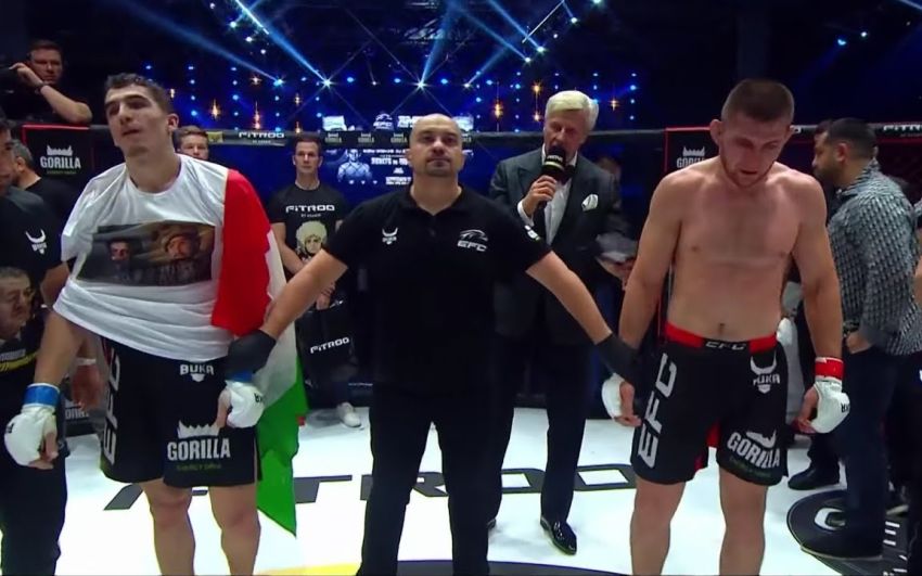 Видео боя Самандар Муродов – Максим Швец EFC 41
