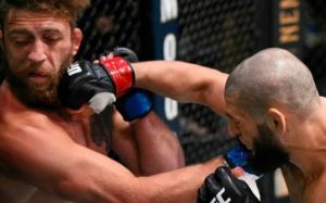 Хамзат Чимаев за 17 секунд нокаутировал Джеральда Мершарта на UFC on ESPN+ 36