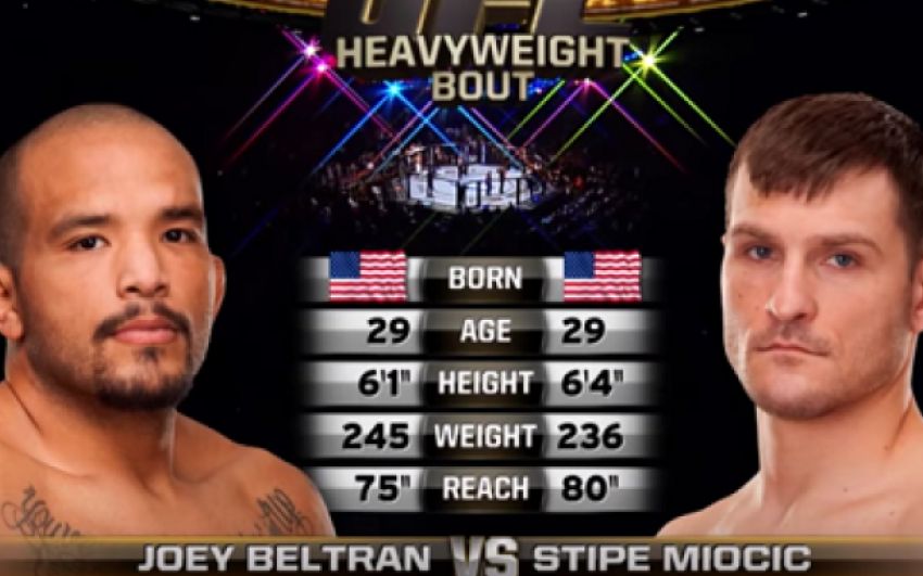 Видео боя Стипе Миочич - Джоуи Бельтран UFC 136