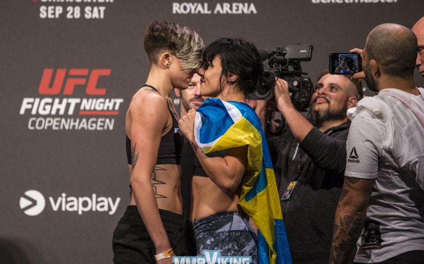 Видео боя Мэйси Чиассон - Лина Лансберг UFC Fight Night 160