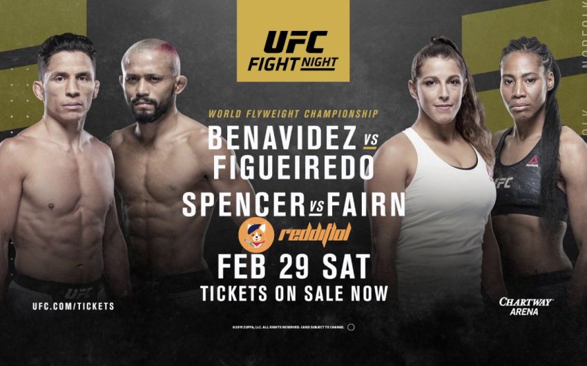 Где смотреть UFC Fight Night 169: Джозеф Бенавидез - Дейвисон Фигейреду