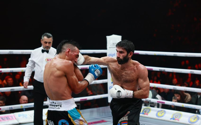 Арам Фаниян не без проблем защитил титул WBO Global в бою с Николосом Харой