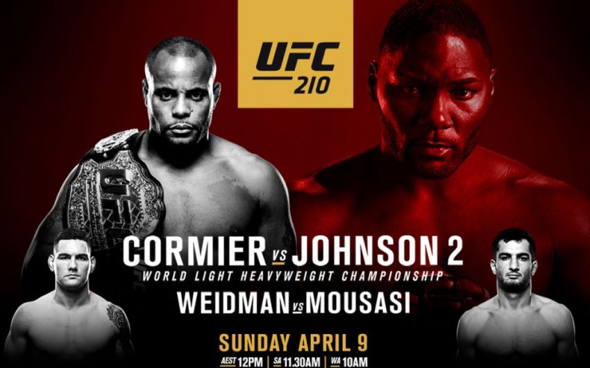 Бонусы по итогам турнира турнира UFC 210 