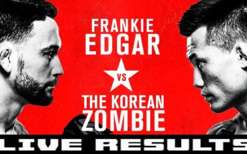 Результаты турнира UFC Fight Night 165: Фрэнки Эдгар - "Корейский Зомби"