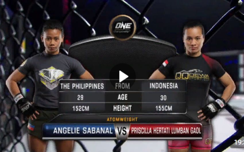 Видео боя Присцилла Гаол - Ангели Сабанал One Championship: Warrior's Dream