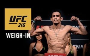Прямая трансляция церемонии взвешивания участников турнира UFC 216