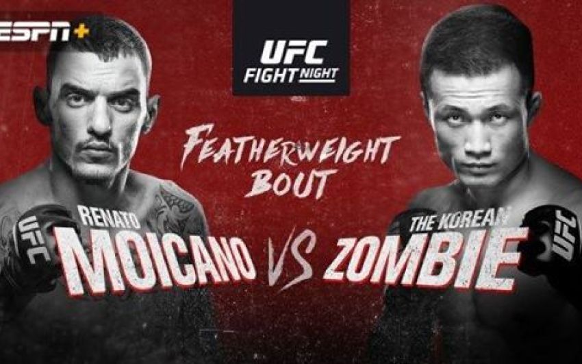 Файткард турнира UFC Fight Night 154: Ренато Мойкано - "Корейский Зомби"
