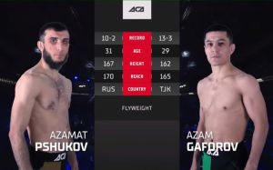 Видео боя Азамат Пшуков – Азам Гафоров ACA 150