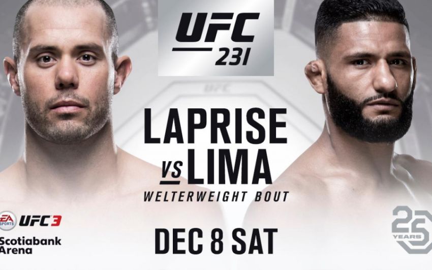 Видео боя Чед Лаприс - Диего Лима UFC 231