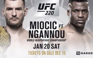 Результаты турнира UFC 220