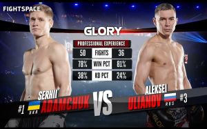 Видео боя Сергей Адамчук - Алексей Ульянов Glory 74