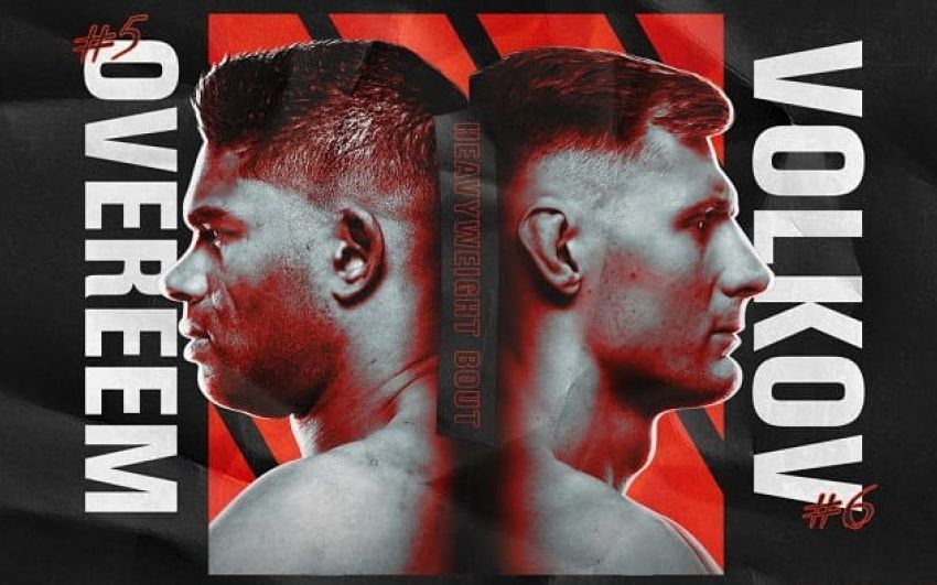 Файткард турнира UFC Fight Night 184: Александр Волков - Алистар Оверим