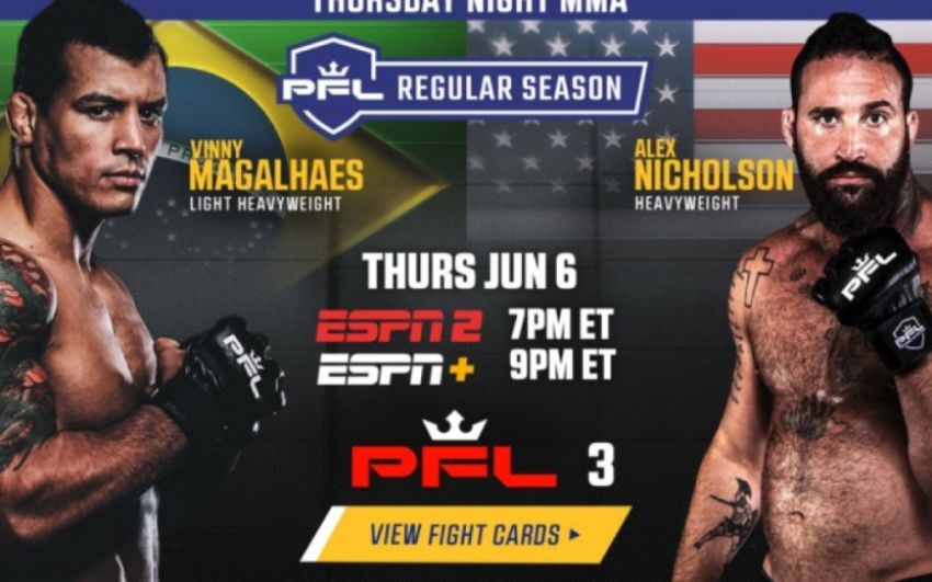 Прямая трансляция PFL 3 2019: Рашид Юсупов - Михаил Мохнаткин, Джаред Рошольт - Денис Гольцов