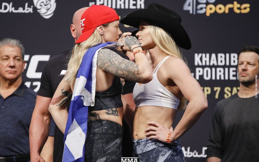 Видео боя Джоан Калдервуд - Андреа Ли UFC 242