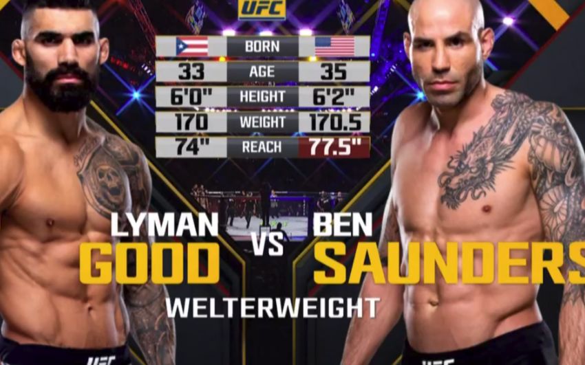 Видео боя Бен Сондерс - Лайман Гуд UFC 230