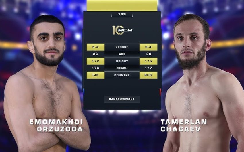Видео боя Эмомахди Орзузода – Тамерлан Чагаев ACA 189
