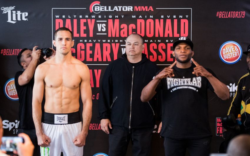 Результаты взвешивания Bellator 179