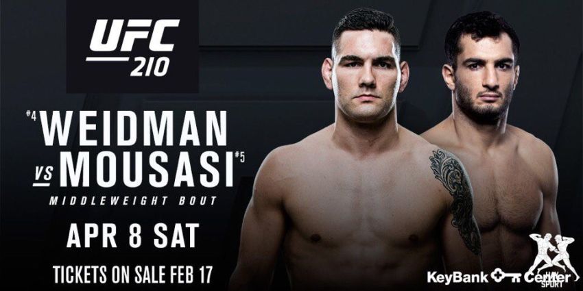 Бою Мусаси и Вайдмана на UFC 210 ничего не угрожает