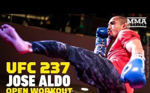 Открытые тренировки перед турниром UFC 237: Роуз Намаюнас - Джессика Андраде