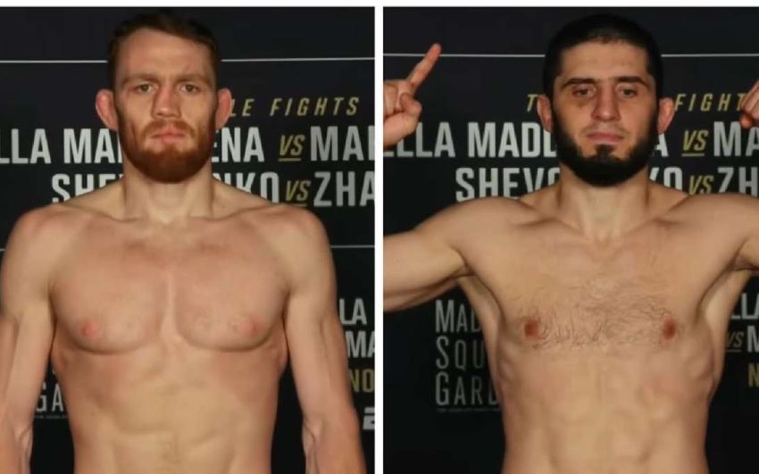 Результаты взвешивания турнира UFC 322