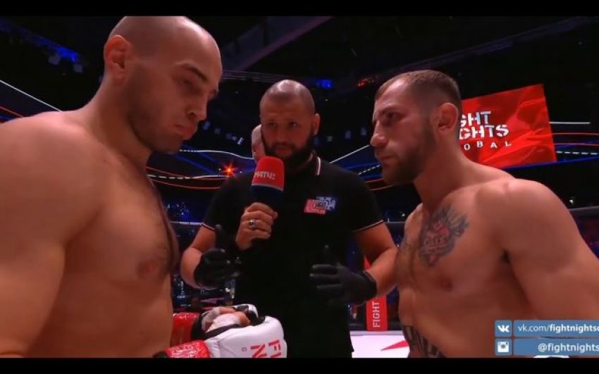 Видео боя Владимир Кузьминых – Рамазон Хафиззода AMC Fight Nights 99