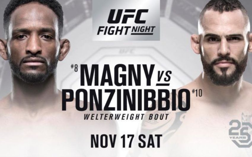 Прямая трансляция UFC Fight Night 140: Сантьяго Понзиниббио - Нил Магни
