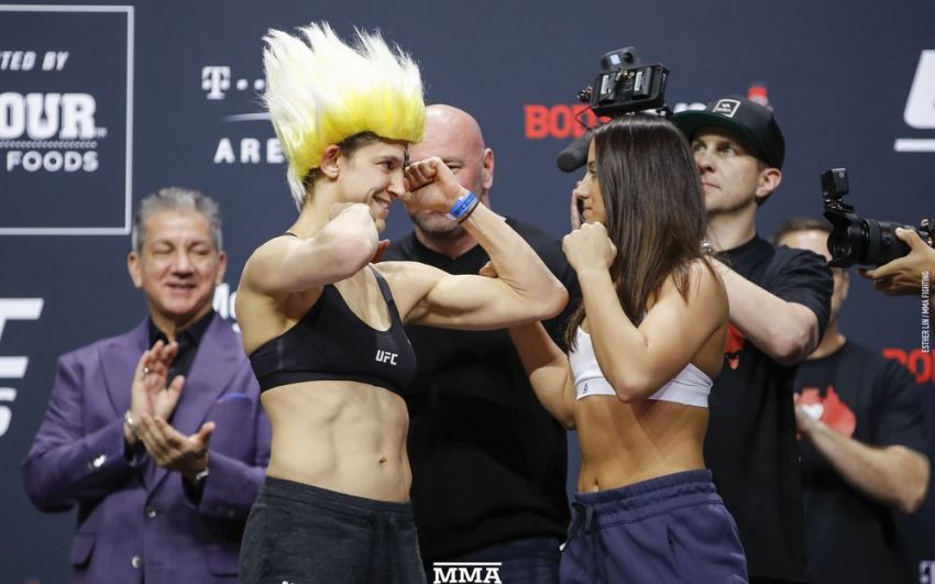Видео боя Мэйси Барбер - Роксанн Модаффери UFC 246