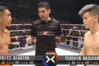 Видео боя Теншин Насукава - Фритз Алдин Бьягтан Rizin 15
