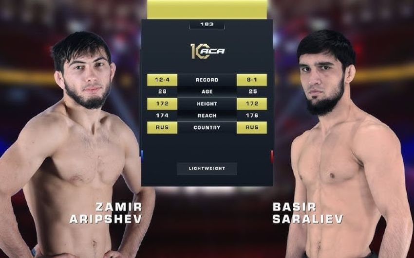 Видео боя Замир Арипшев – Басир Саралиев ACA 183