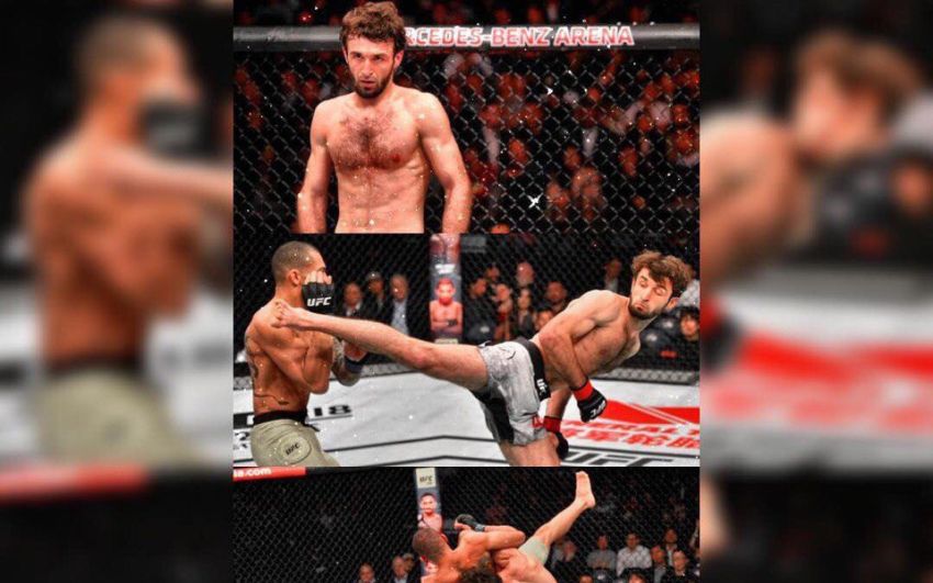 Интересный факт: Забит Магомедшарипов стал 12-м бойцом в истории UFC, одержавшим победу удушением анаконды 