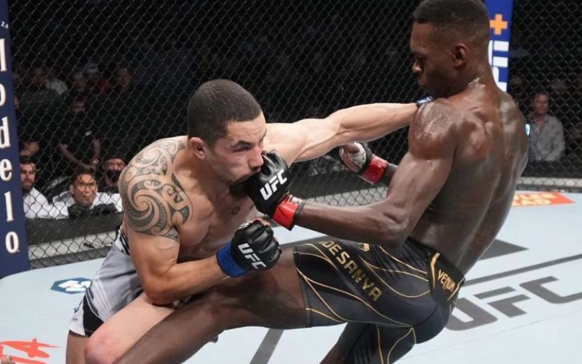 Исраэль Адесанья успешно защитил титул UFC, побив в реванше Роберта Уиттакера