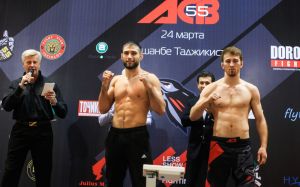Взвешивание перед турниром ACB 55