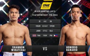 Видео боя Хонорио Банарио - Шеннон Виратчаи ONE Championship King of the Jungle