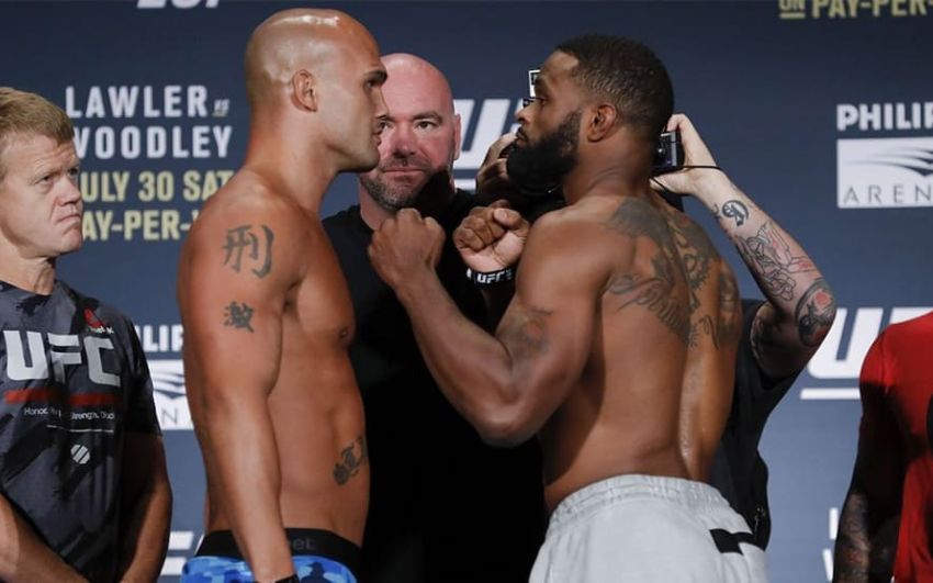 Видео боя Тайрон Вудли - Робби Лоулер UFC 201
