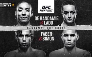 Файткард турнира UFC on ESPN+ 13: Жермейн Де Рандами - Аспен Лэдд, Юрайа Фэйбер - Рики Симон