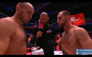 Видео боя Владимир Кузьминых – Рамазон Хафиззода AMC Fight Nights 99