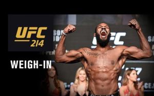 Официальная церемония взвешивания UFC 214