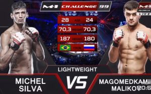 Видео боя Мичел Сильва - Магомедкамиль Маликов M-1 Challenge 99