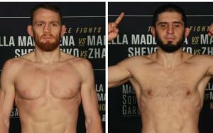 Результаты взвешивания турнира UFC 322